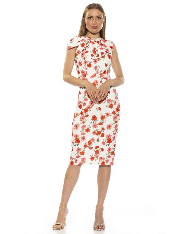 Midi Dresses for family birthday garden parties-Brigitta Dress