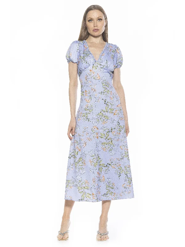 Midi Dresses for trendy spring family picnics-Silvius Dress