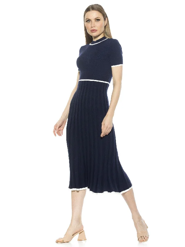 Midi Dresses for spring family reunion anniversary wear-Gillian Knit Dress