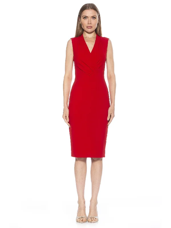 Midi Dresses for trendy fall evening wear-Cora Dress