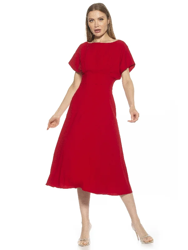 Midi Dresses for family spring reunion brunches-Lottie Dress