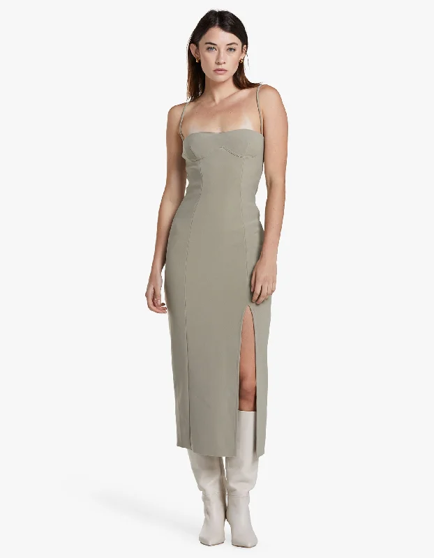 Midi Dresses for elegant family gatherings-Marisol Midi Dress - Silver Sage