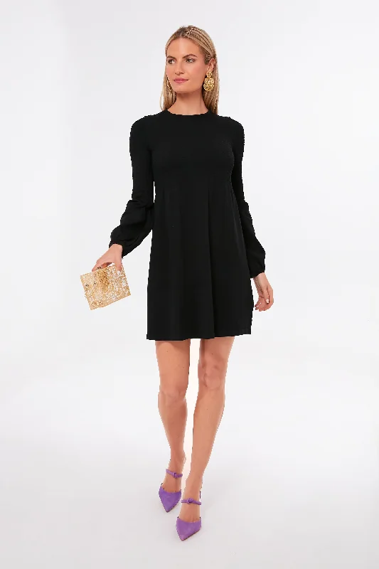 Mini Dresses with lace trims-Black Lennox Mini Dress