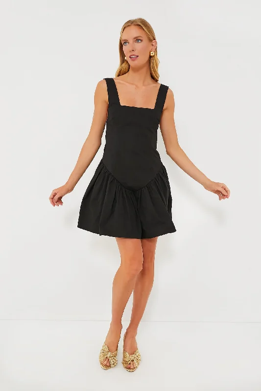 Mini Dresses for breezy vacation days-Black Savvas Mini Dress