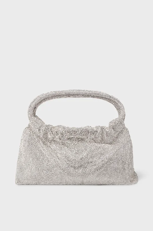 Mini Dresses with flowy, relaxed fits-Clear Ellerie Crystal Mini Bag