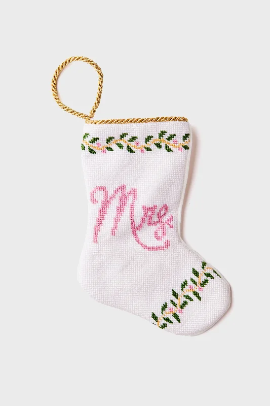 Mini Dresses with structured fit-Mrs. Christmas Mini Stocking