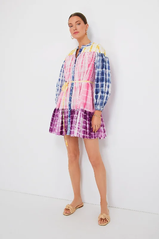 Mini Dresses for trendy office looks-Tie Dye Holi Mini Dress