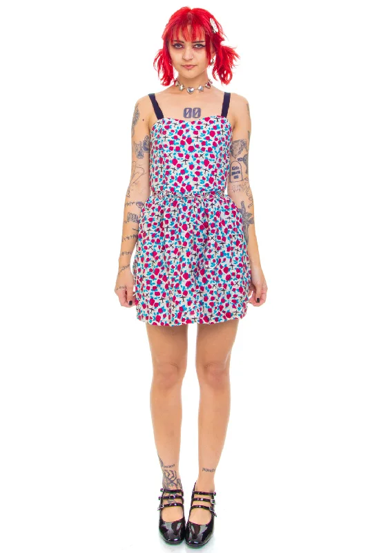 Mini Dresses for casual weekends-Vintage 90's Roses and Planes Mini Dress - XS