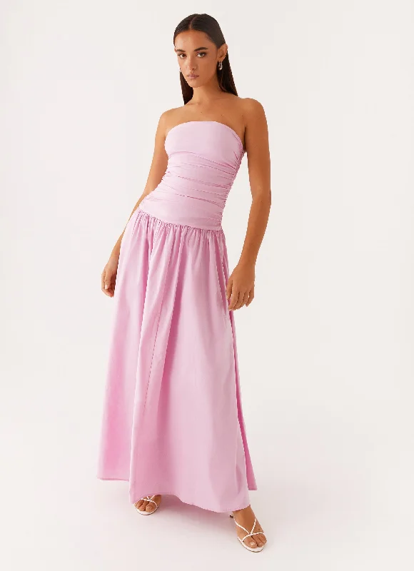 Maxi dresses for a tropical family reunion celebration -Carmel Maxi Dress - Pink