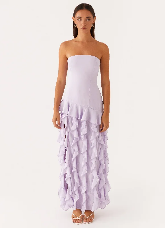 Maxi dresses for a family dinner event in a luxury resort -Firefly Maxi Dress - Lilac