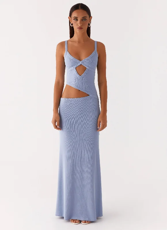 Maxi dresses for a casual outdoor picnic with family -Jocelyn Maxi Dress - Blue