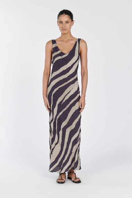 Maxi dresses for an elegant event in a private garden -RENATA COWL NECK MAXI DRESS