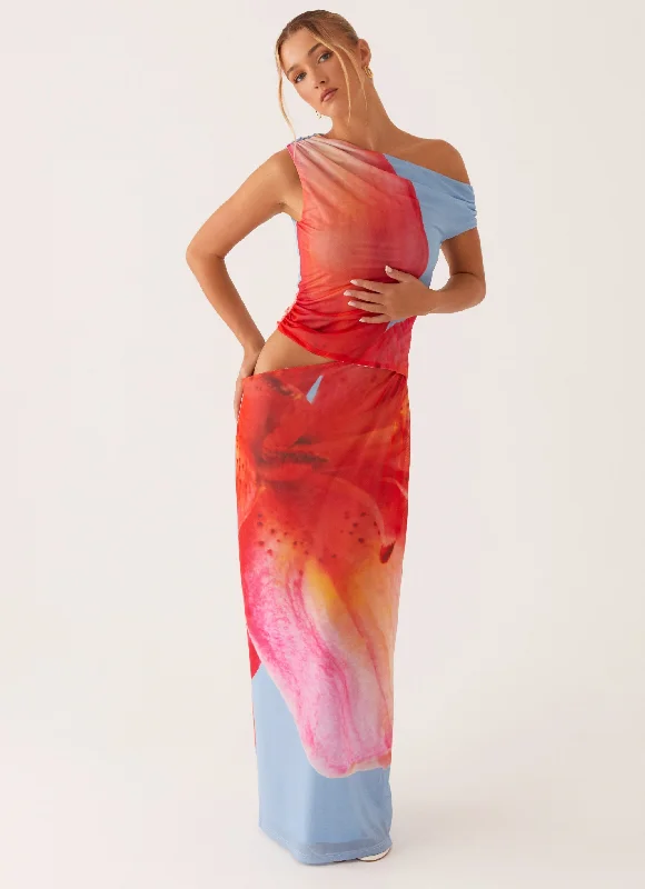 Maxi dresses for a luxurious formal celebration in a garden -Santa Monica Maxi Dress - Blue Floral