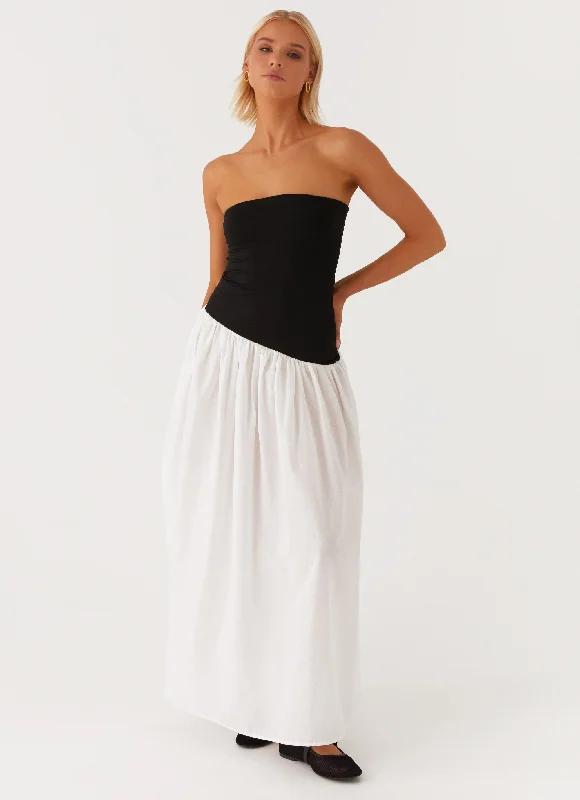 Maxi dresses with a sleek, modern design for a trendy look -Unstoppable Maxi Dress - Black Ivory