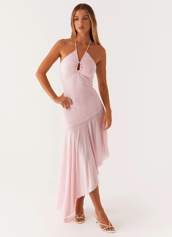 Maxi dresses for an elegant family dinner celebration at a resort -Whirlwind Maxi Dress - Pastel Pink